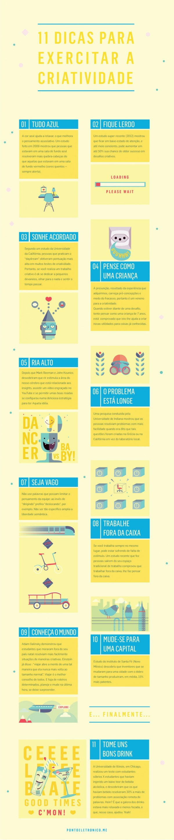 11  Dicas para Exercitar Criatividade