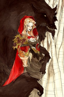 little_red_and_the_wolf_by_abigaillarson-d6pj6xk